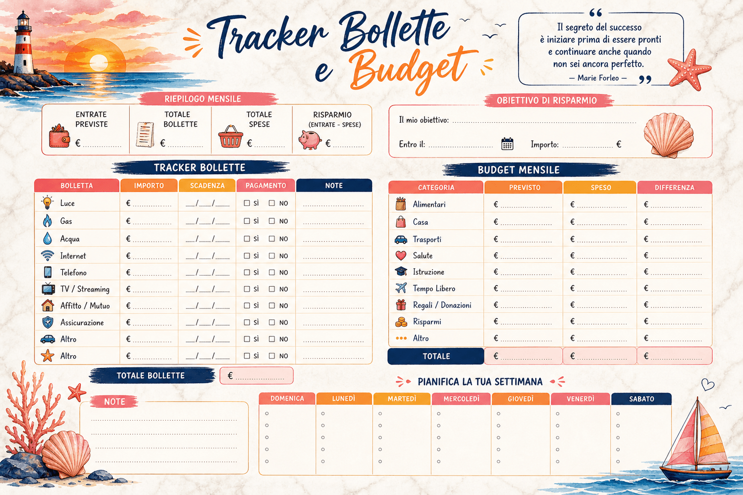 Generated planner 7