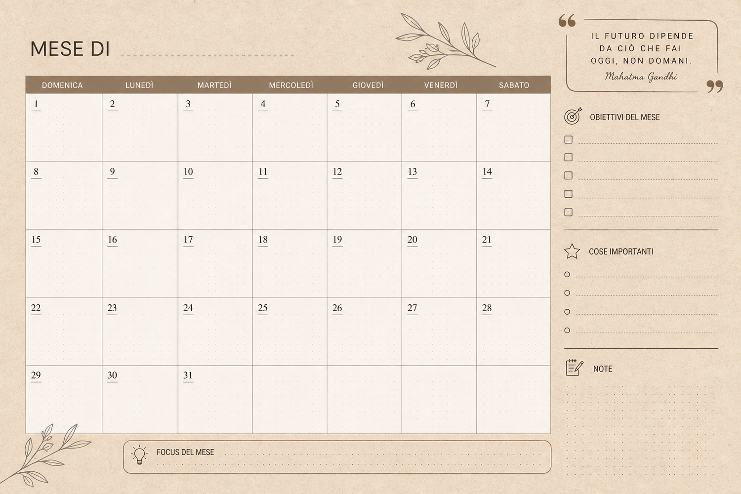 Generated planner 4