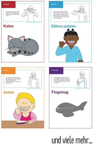 BabyHandzeichen Lernkarten