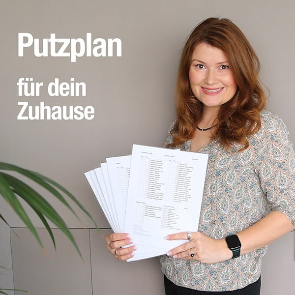 Putzplan zum Putzen und Abhaken