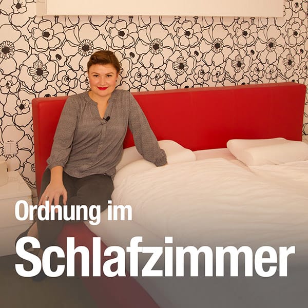 Ordnung im Schlafzimmer und Kleiderschrank