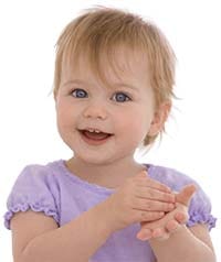 Babygebärde für mehr