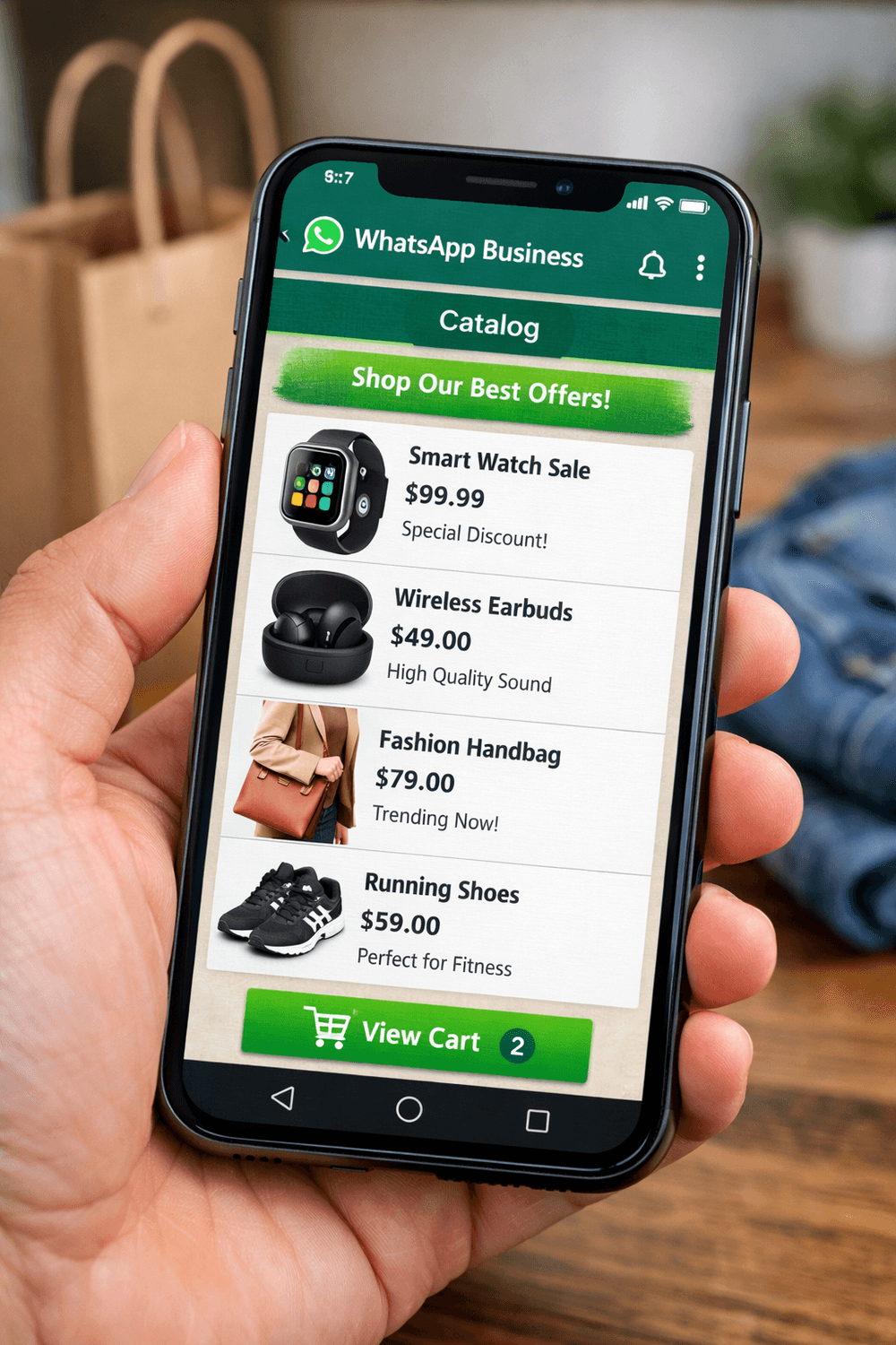 Automated digital marketing for small businesses via WhatsApp