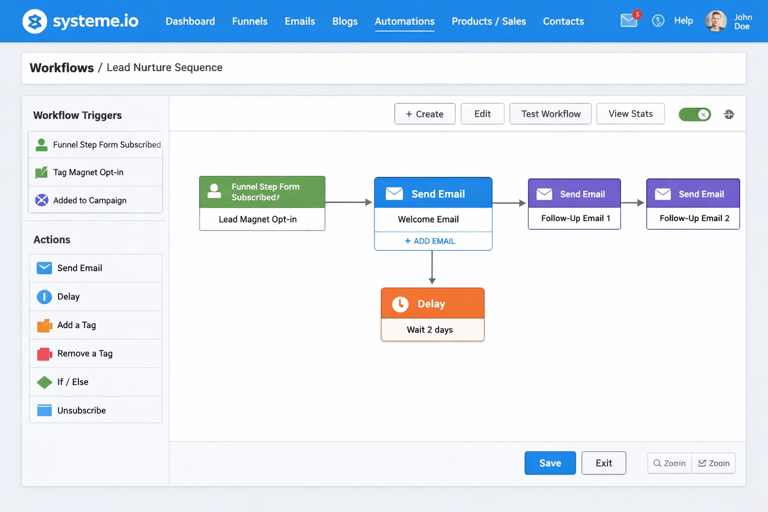 Using Systeme.io to automate digital marketing systems for small businesses