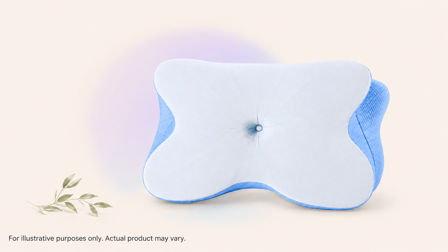 Woman resting on a contoured memory foam pillow