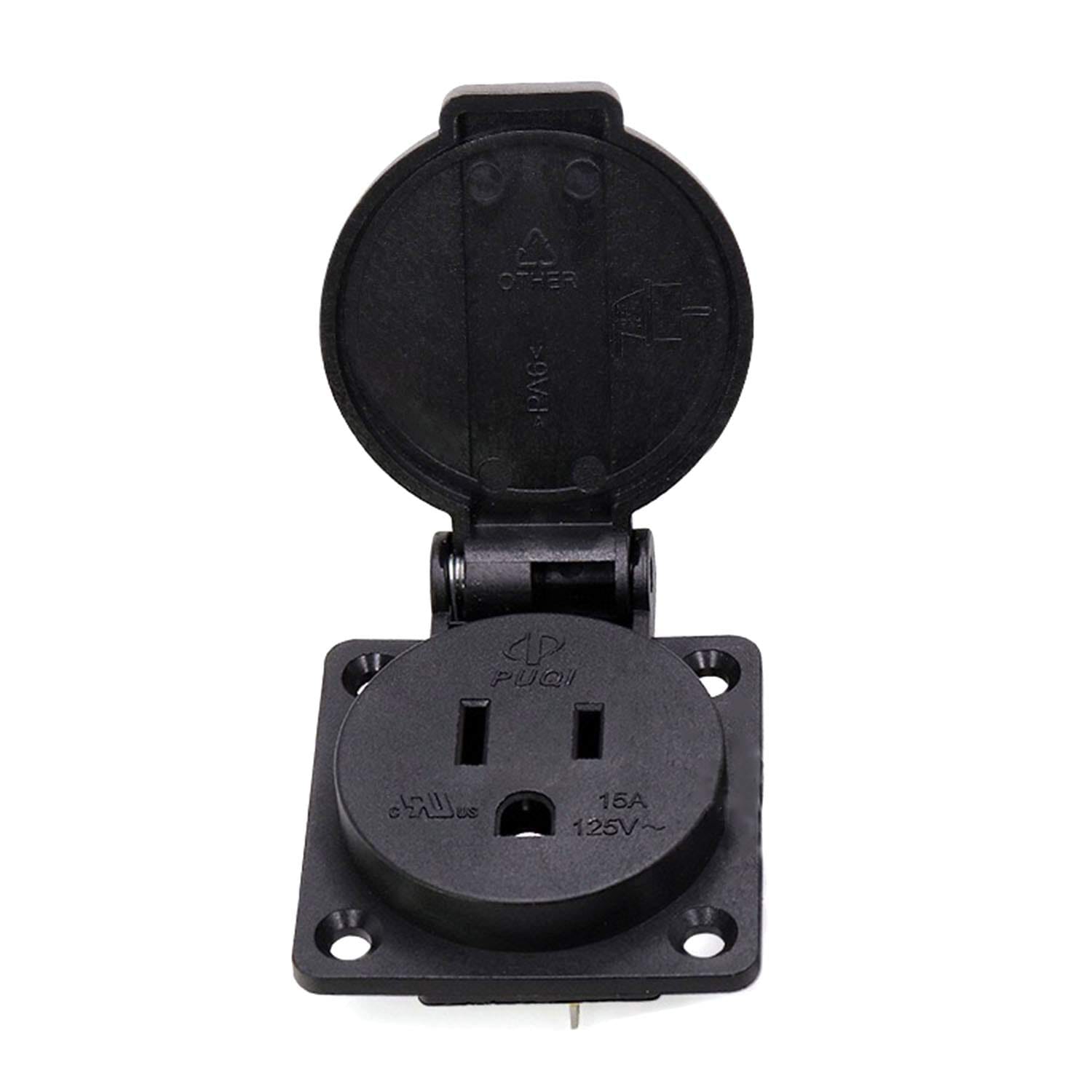 RuiLing Lot de 1 prise électrique standard américaine étanche 3 trous