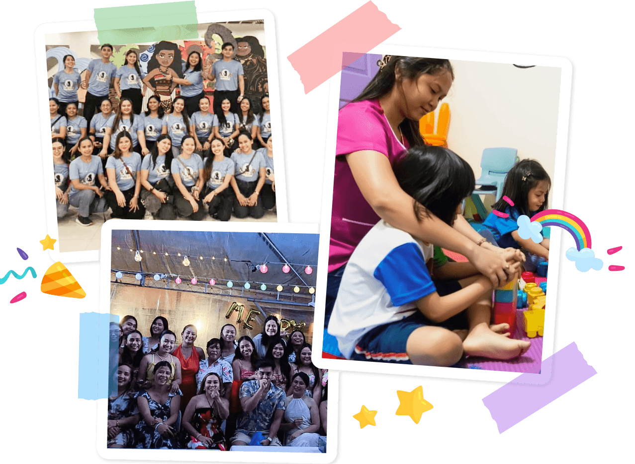 Licensed therapists and educators at KidzGym Learning Center in Cebu