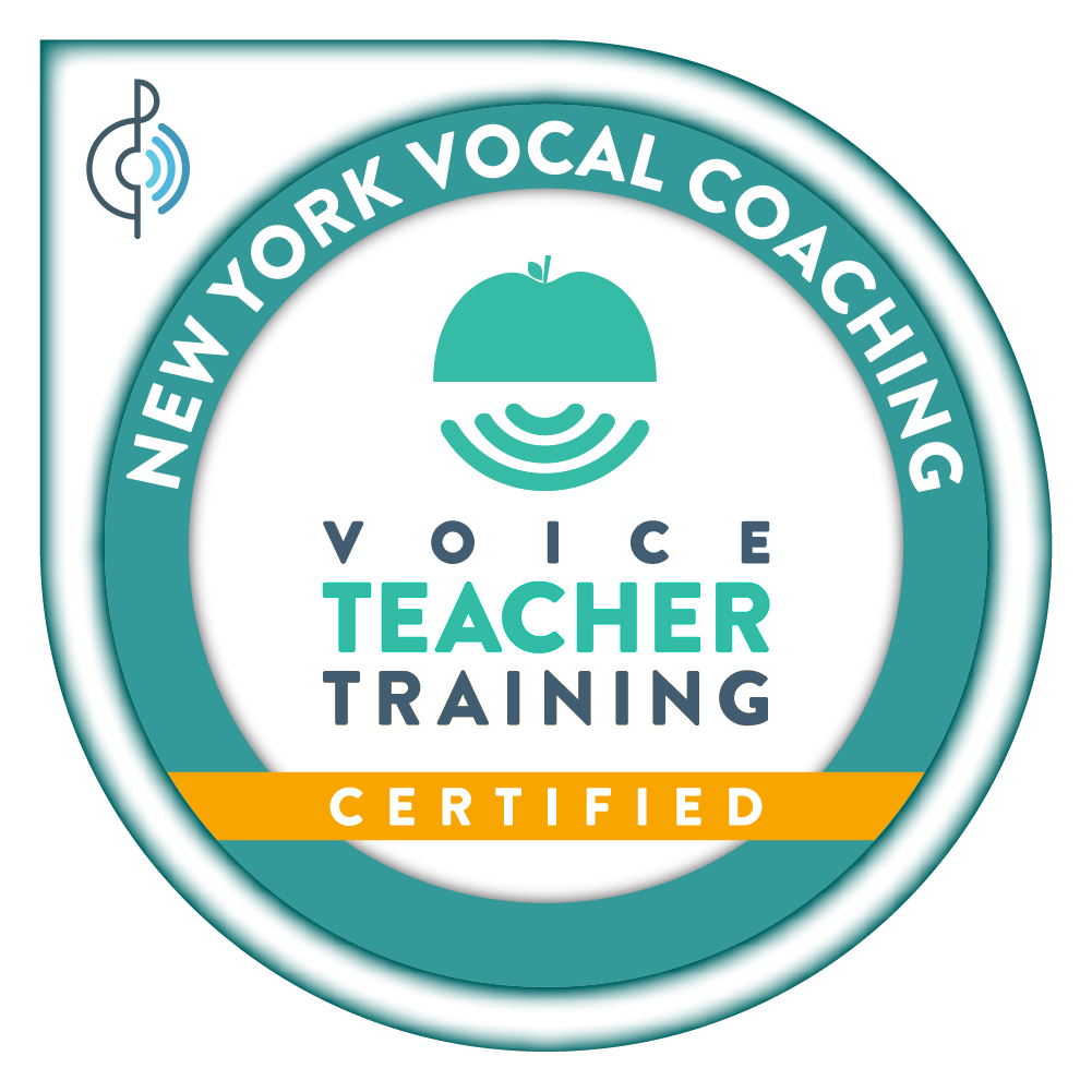 Certified Voice Teacher badge - Rebecca Alderman - Sounds of Joy Music Studio