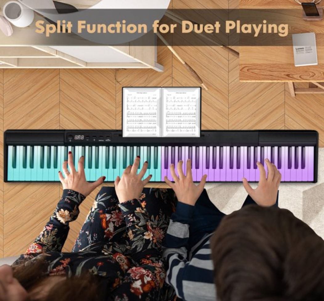 Split function keyboard for duet playing - Sounds of Joy Music Studio