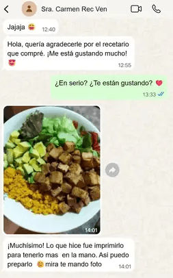 Testimonio de WhatsApp