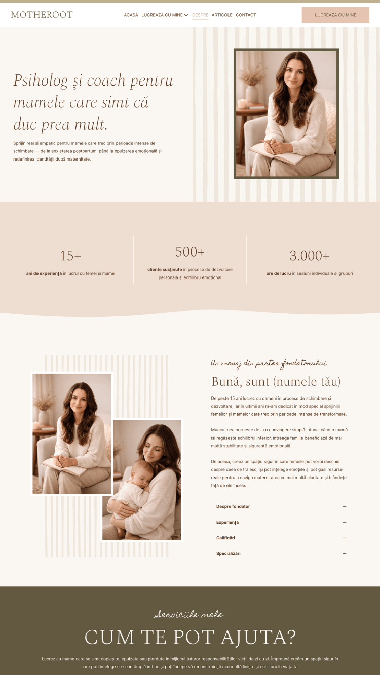 Motheroot Systeme.io Website Template 05
