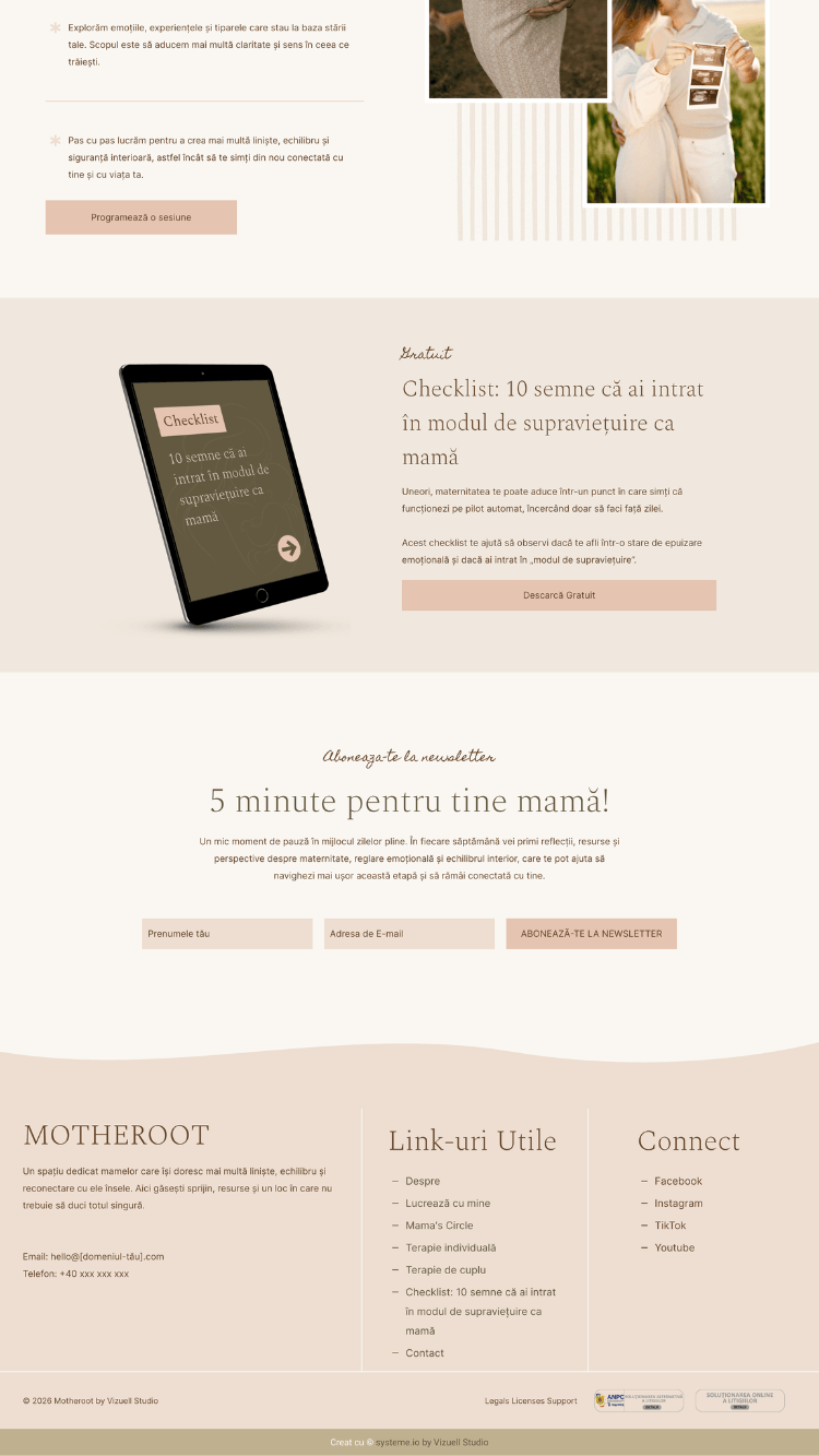 Motheroot Systeme.io Website Template 03