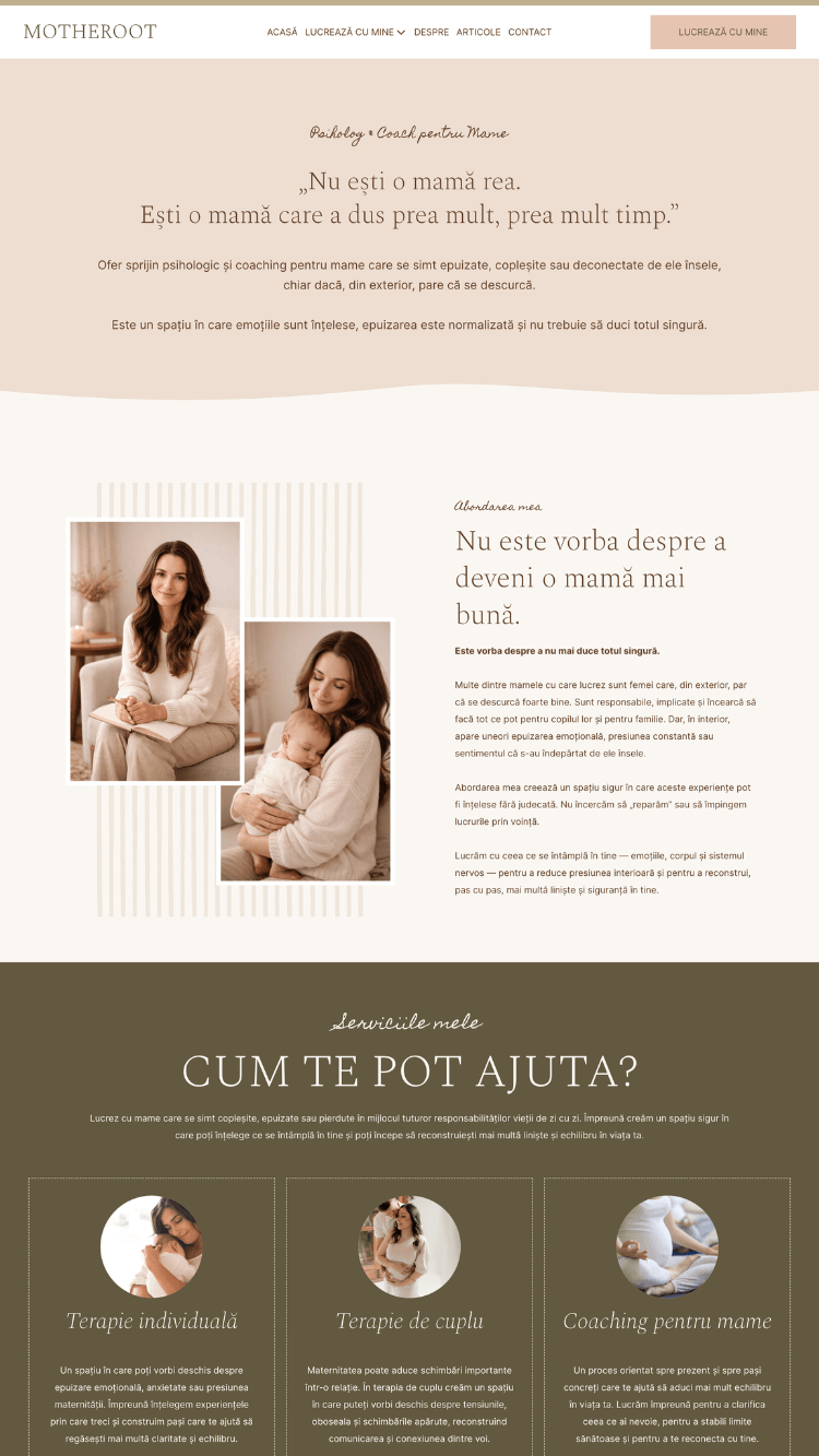 Motheroot Systeme.io Website Template 06