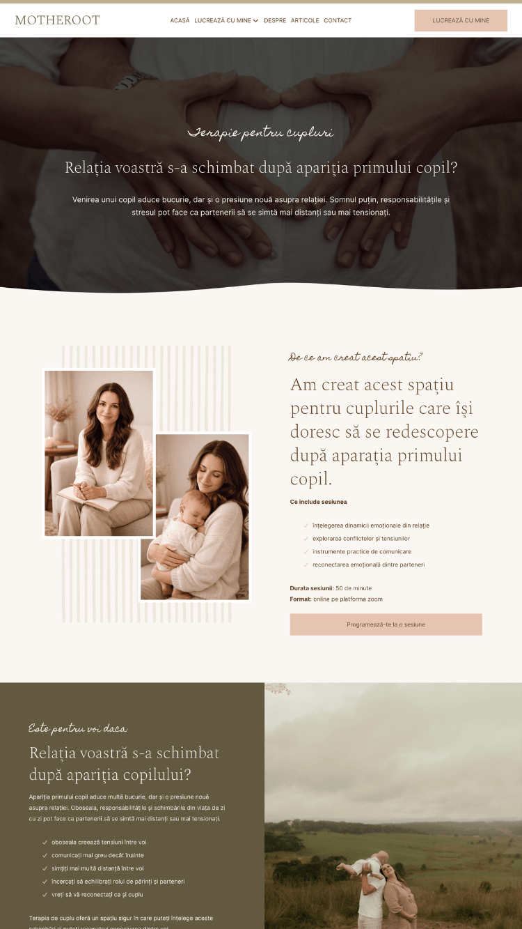 Motheroot Systeme.io Website Template 10