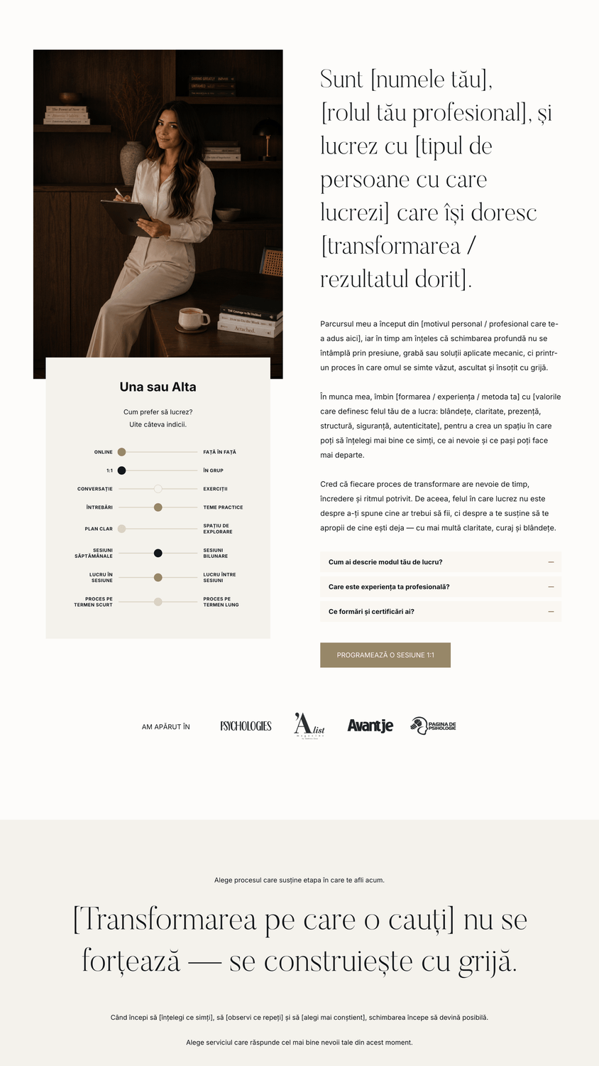 Universal One Page Systeme.io Website Template 02