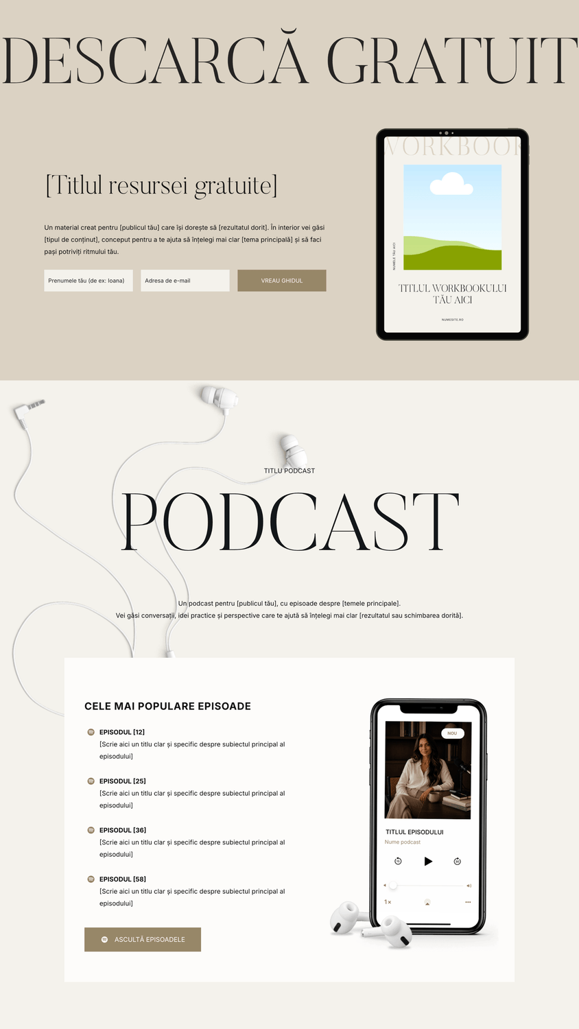 Universal One Page Systeme.io Website Template 05