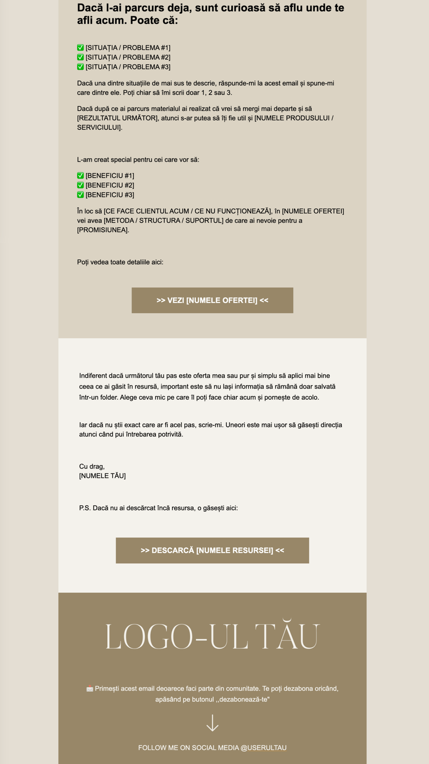Universal Systeme.io Email Marketing Templates 07