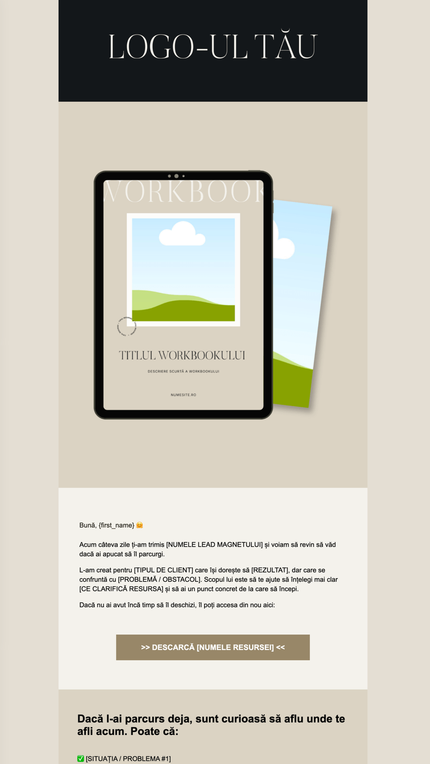 Universal Systeme.io Email Marketing Templates 06