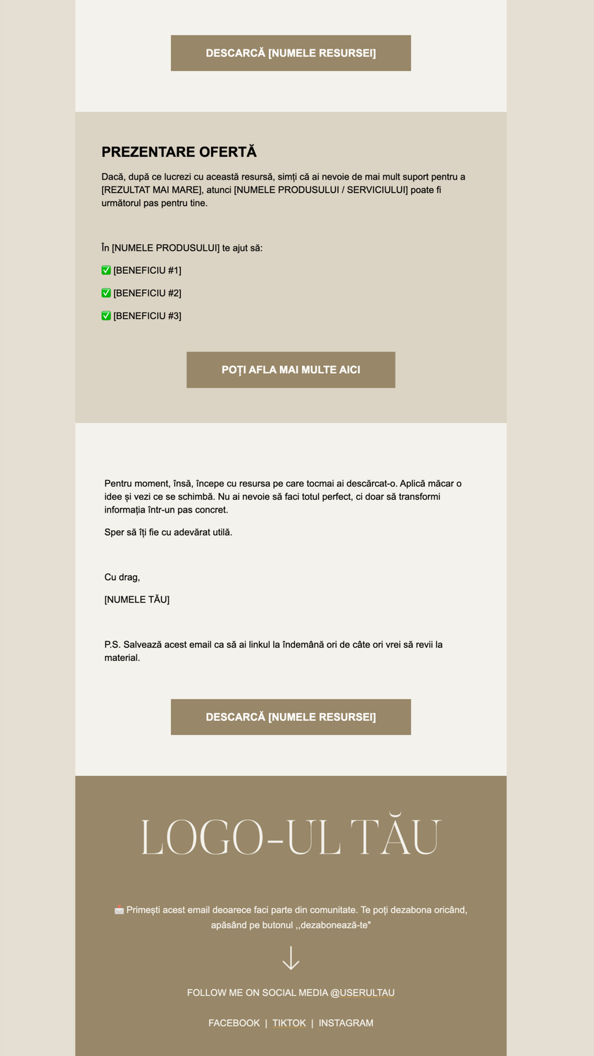 Universal Systeme.io Email Marketing Templates 10