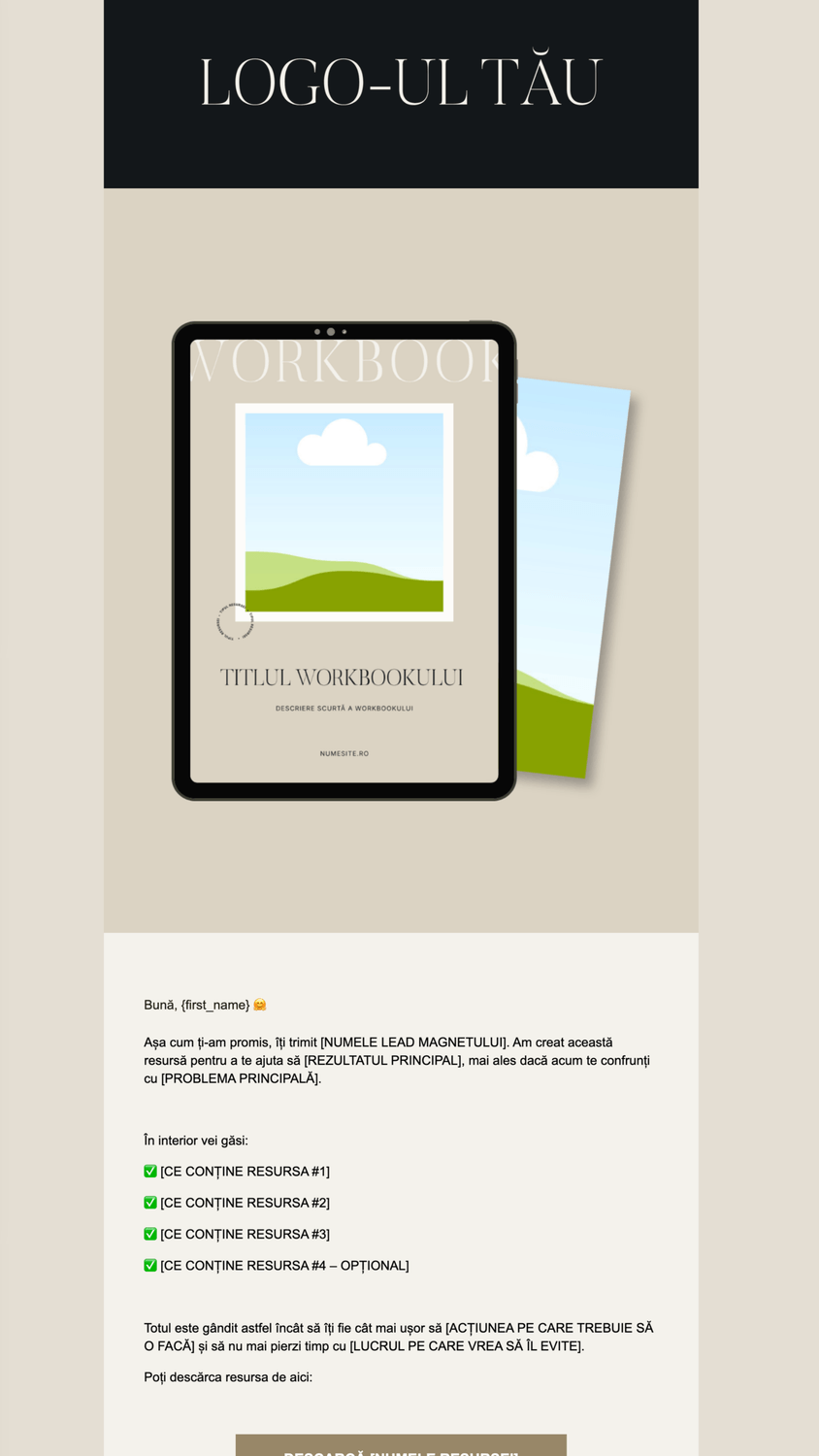 Universal Systeme.io Email Marketing Templates 08