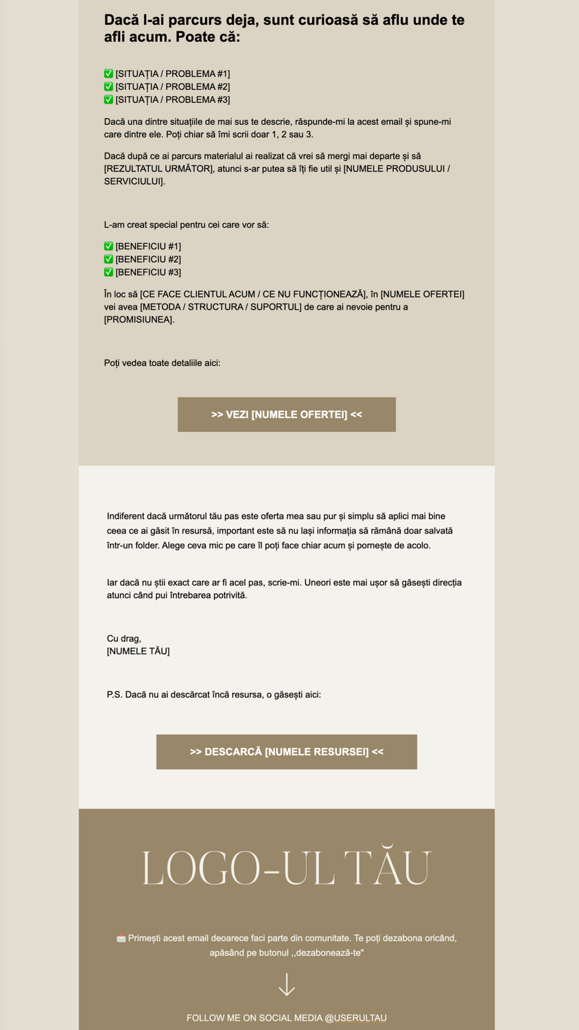 Universal Systeme.io Email Marketing Templates 02