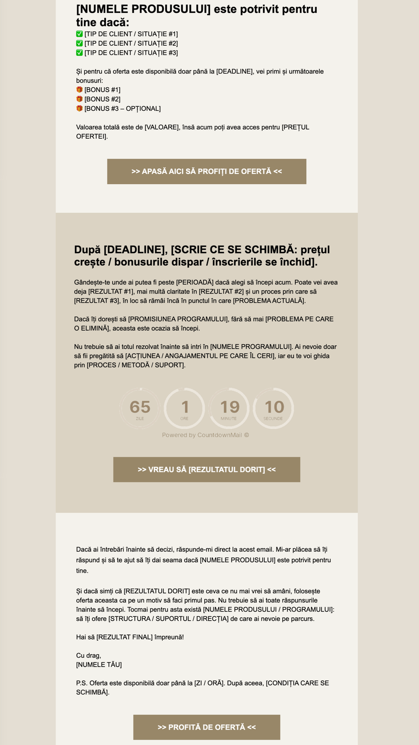 Universal Systeme.io Email Marketing Templates 04