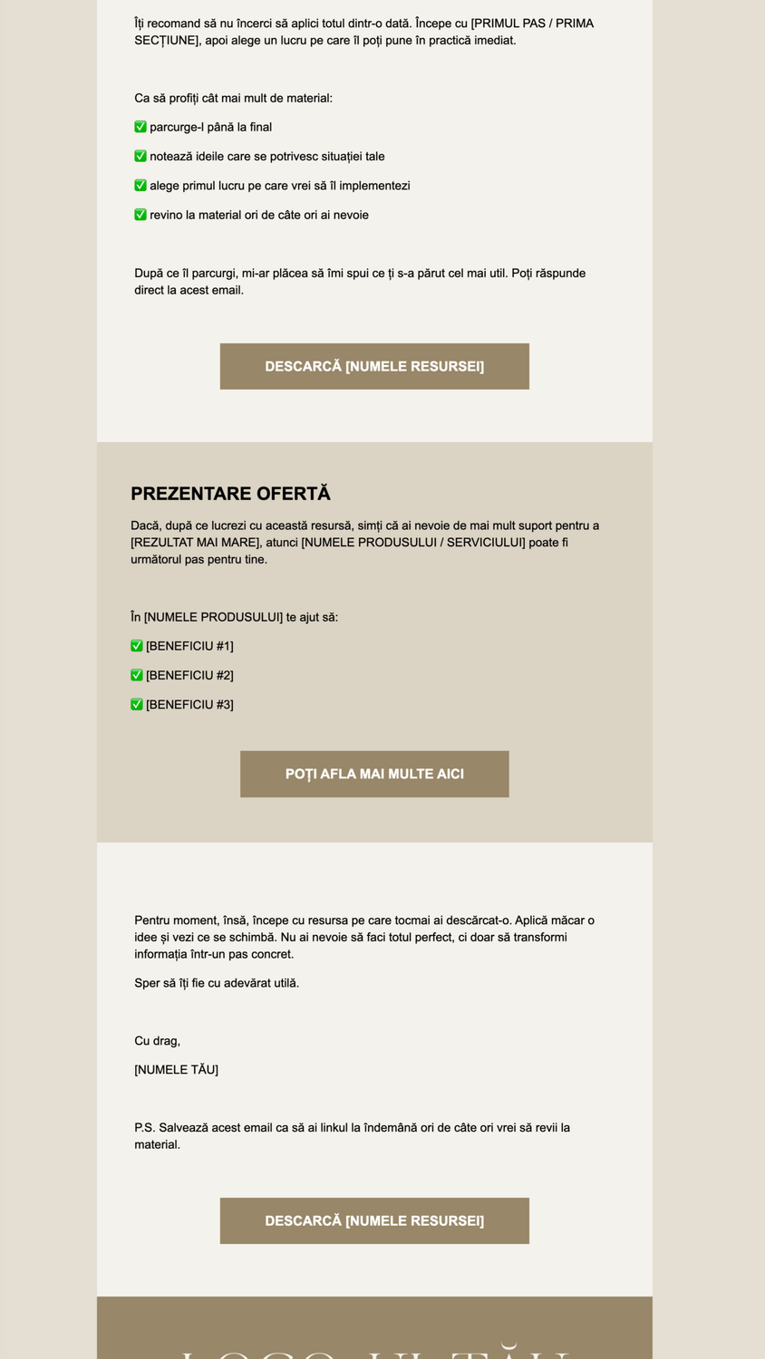 Universal Systeme.io Email Marketing Templates 09