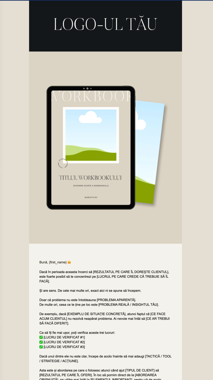 Universal Systeme.io Email Marketing Templates 11