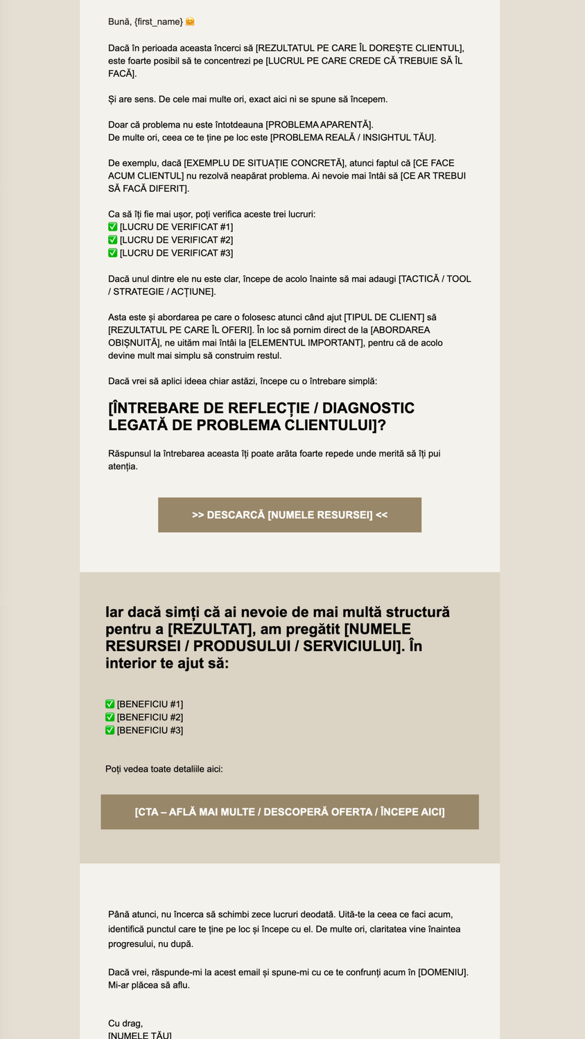 Universal Systeme.io Email Marketing Templates 12