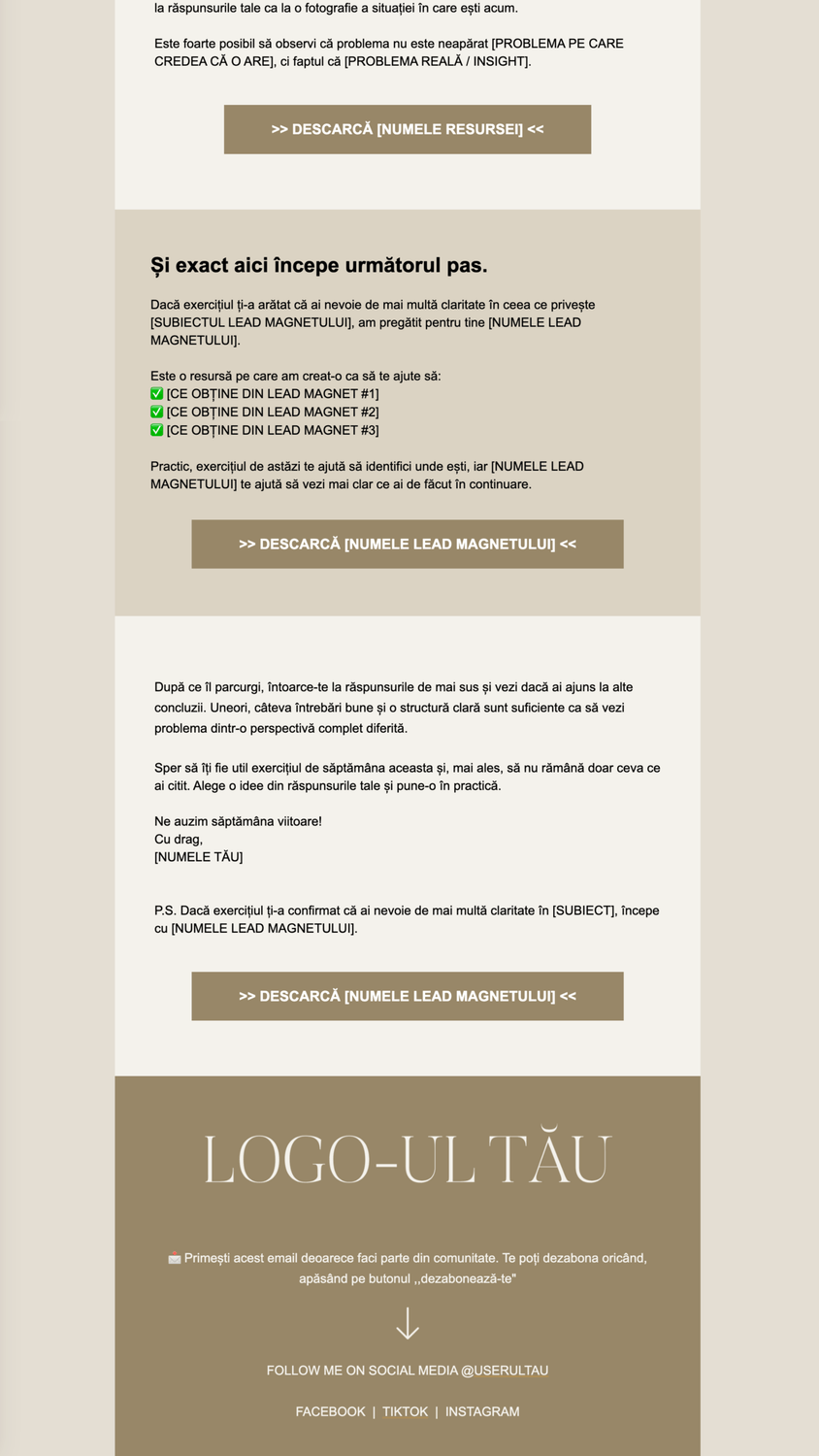 Universal Systeme.io Email Marketing Templates 17
