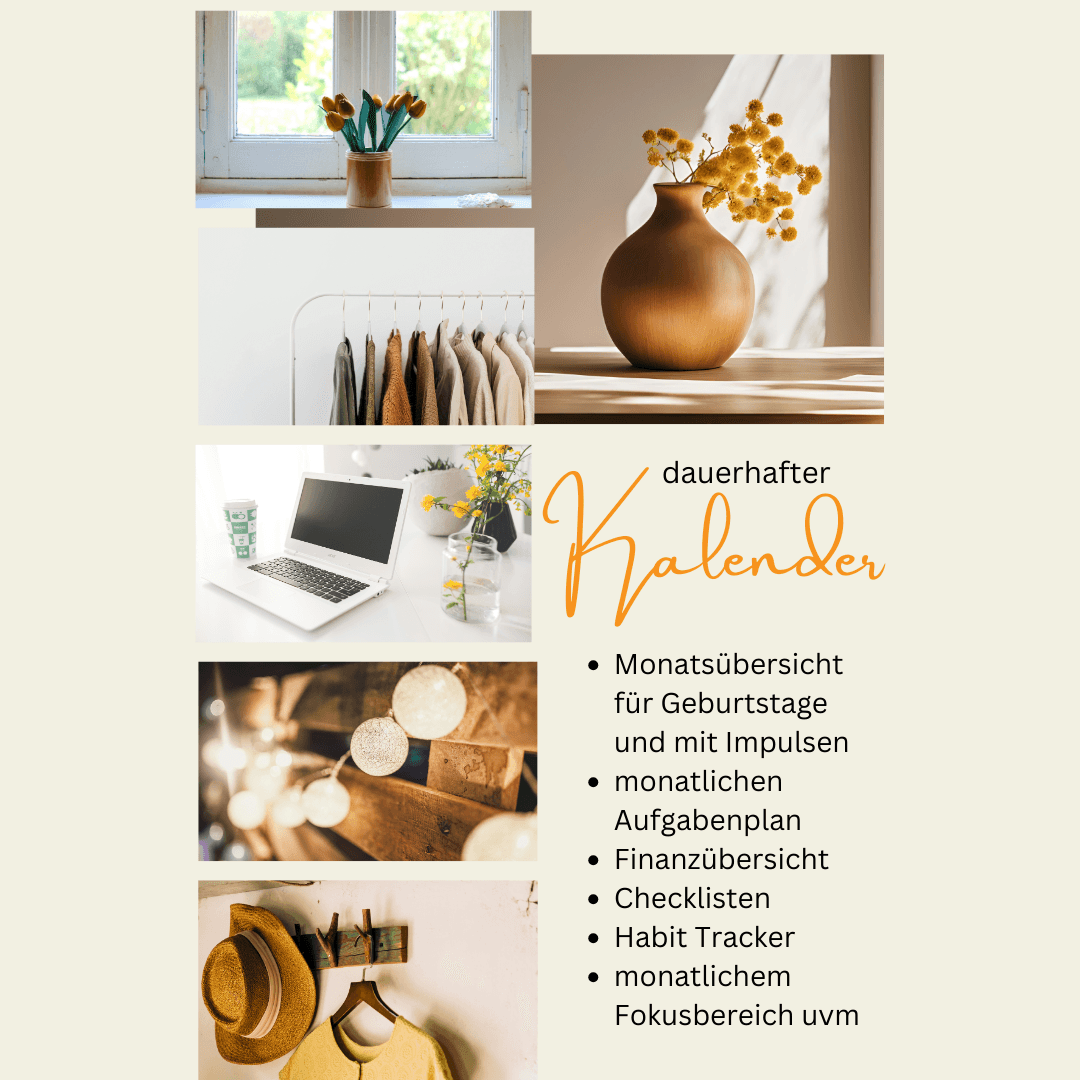 dauerhafter Kalender - Druck mit Spiralbindung