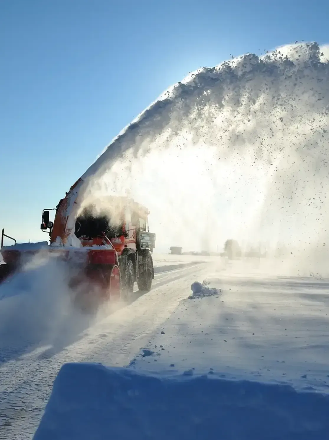 Professional snow removal operation in Quesnel following a quote request