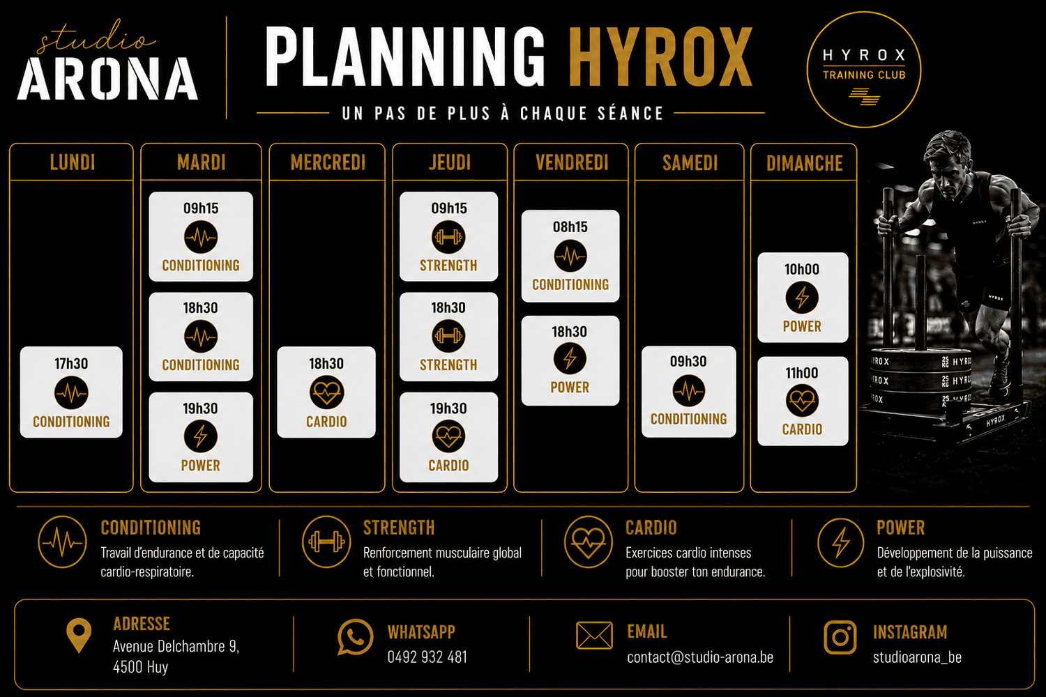 planining hyrox du studio arona