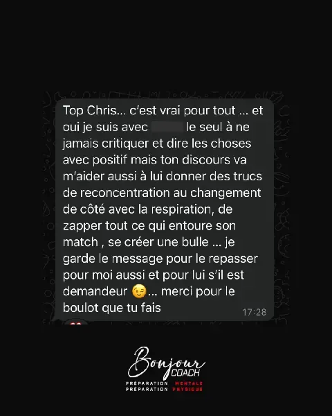 Avis sur l’accompagnement mental d’un jeune sportif