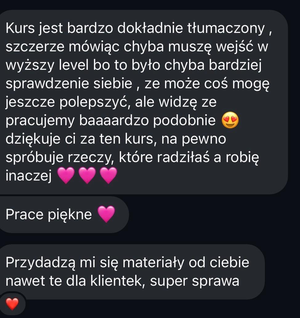 Opinia kursantki 1