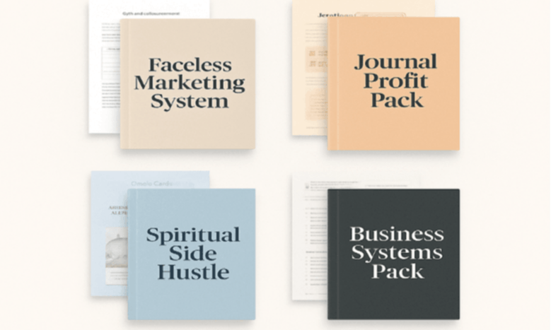 9 - 5 Escape Vault Bundle | Start & Grow Your Business | Faceless, Journal, Systems PLR Kit
