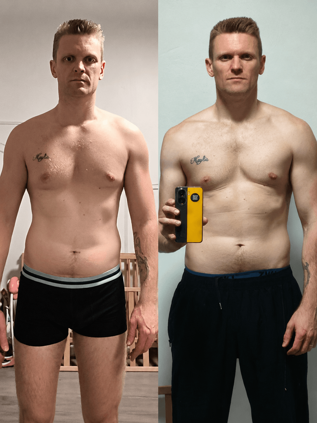 Transformation homme