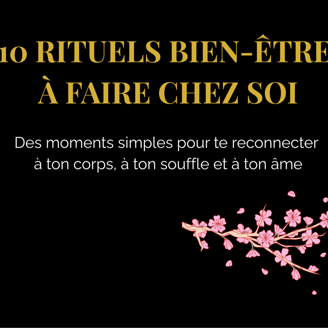 E-book "10 rituels bien-être à faire chez soi" 