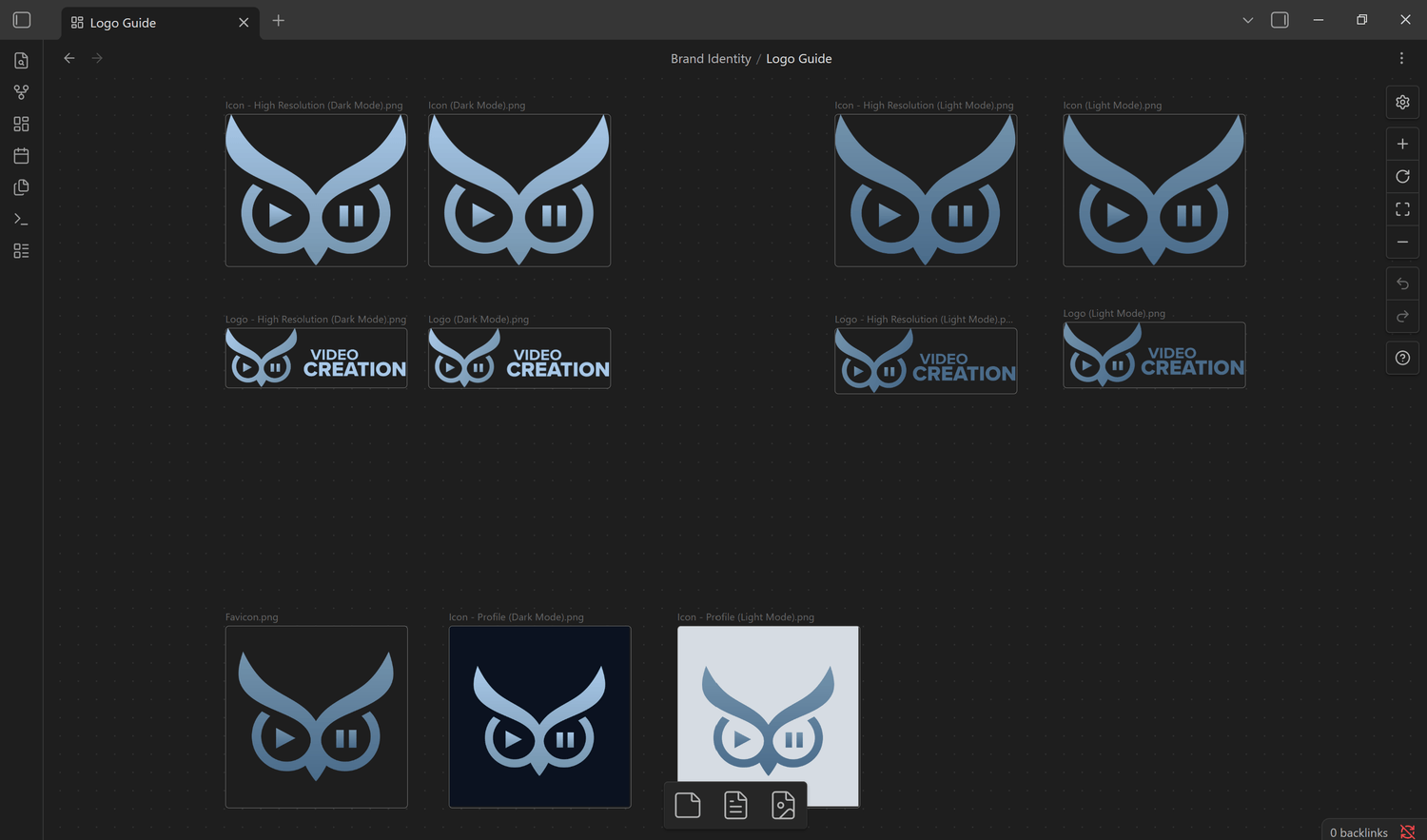 Brand DNA Logo Guide in Obsidian