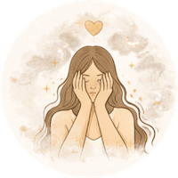 woman holding head symbolising emotional overwhelm and trauma support