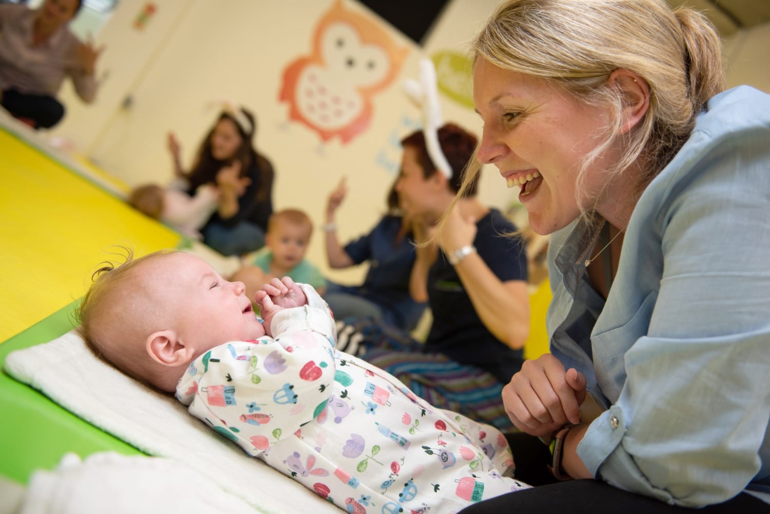 Baby Sensory class in session