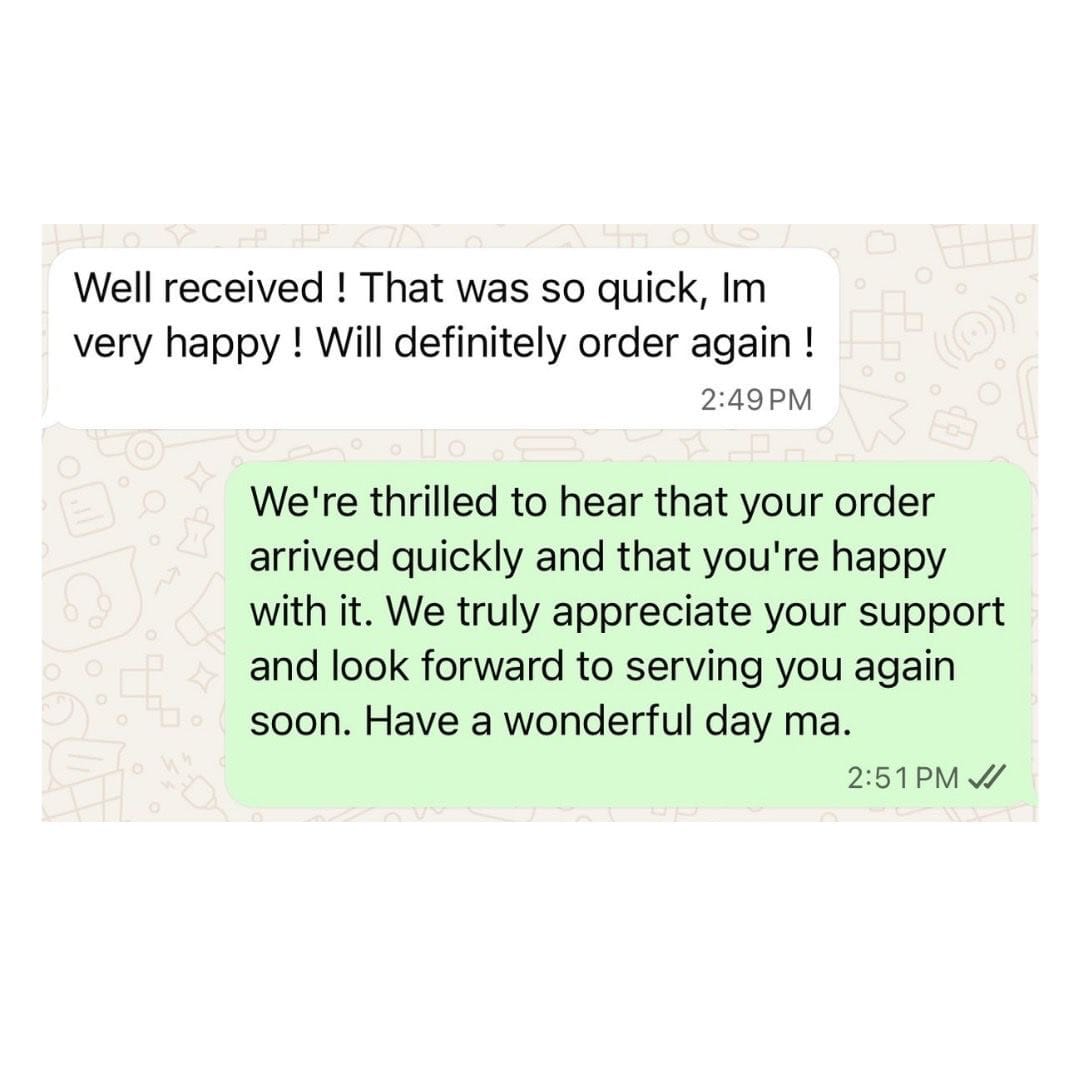 Happy customer