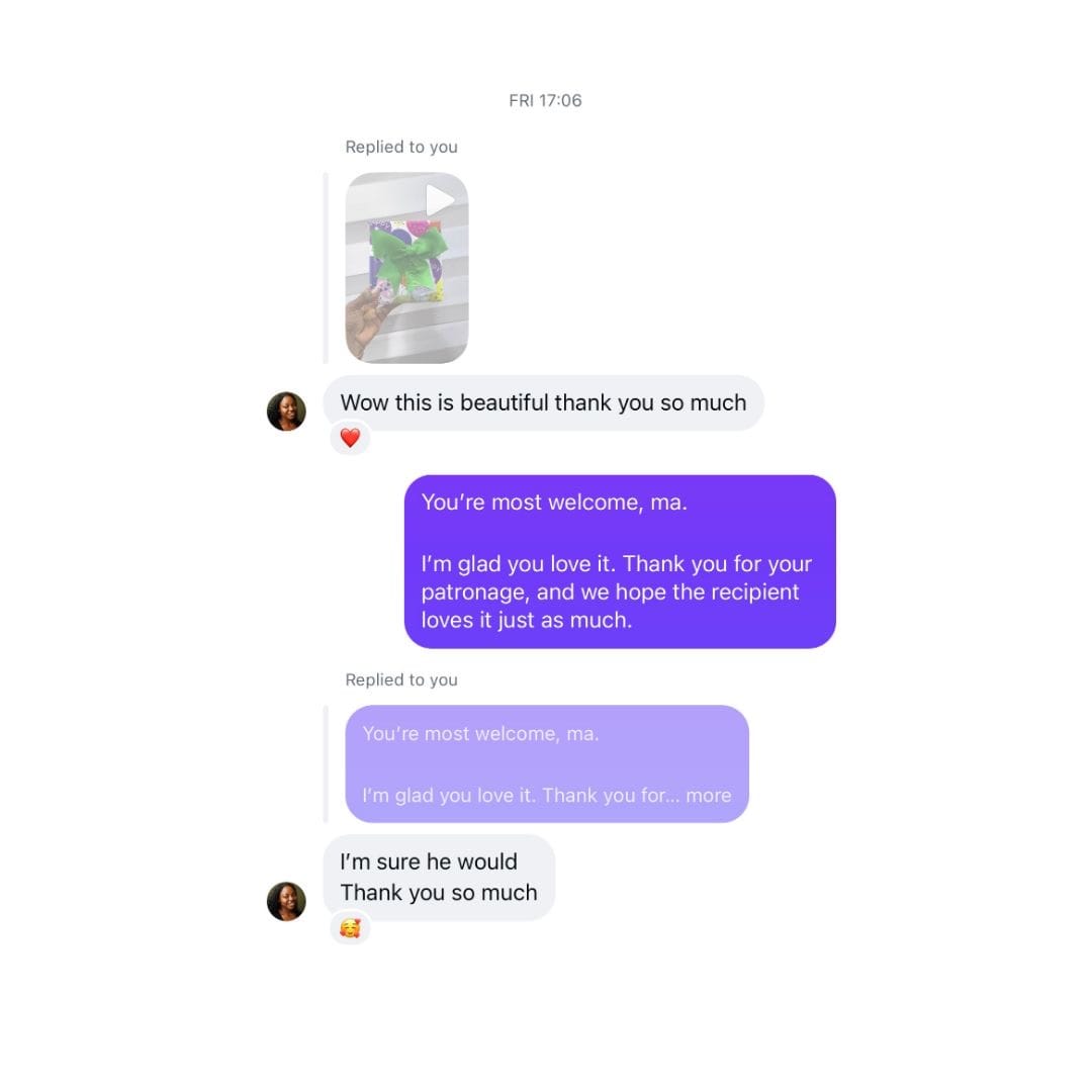 Happy customer