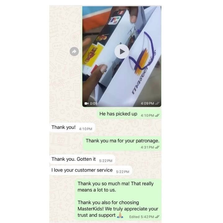 Happy customer