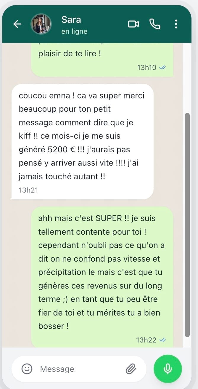 Témoignage WhatsApp 2