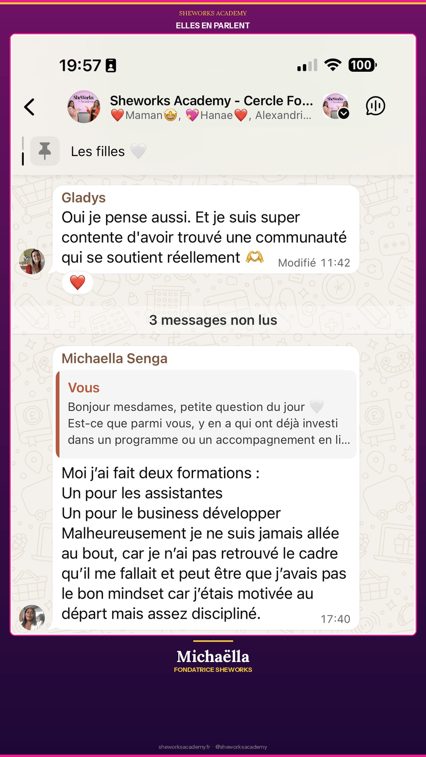 Témoignage SheWorks