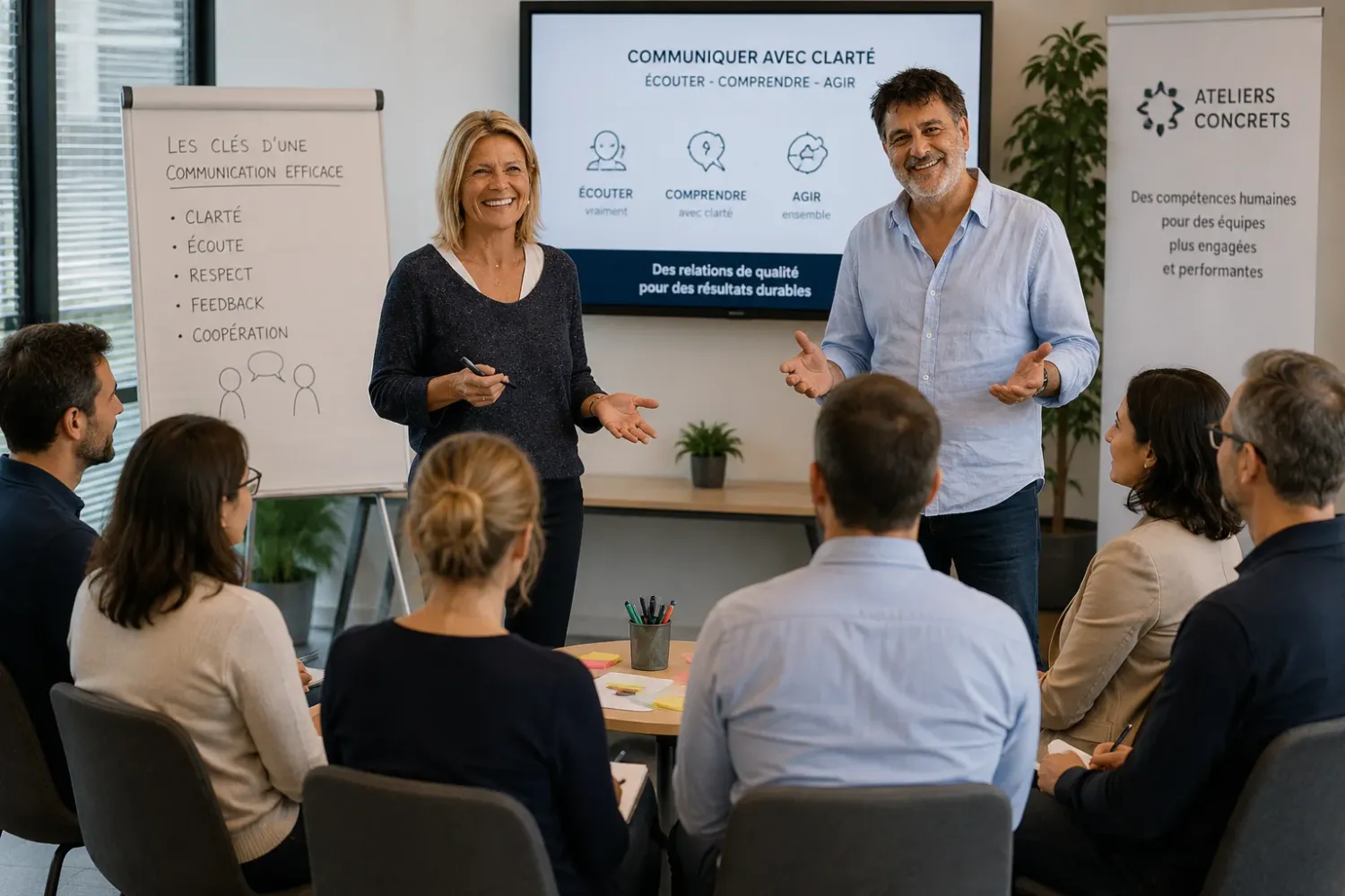 Marion et Bruno atelier entreprise