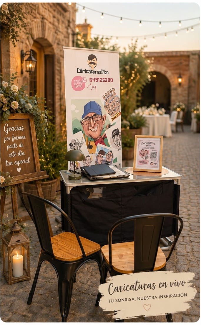 caricaturista para bodas