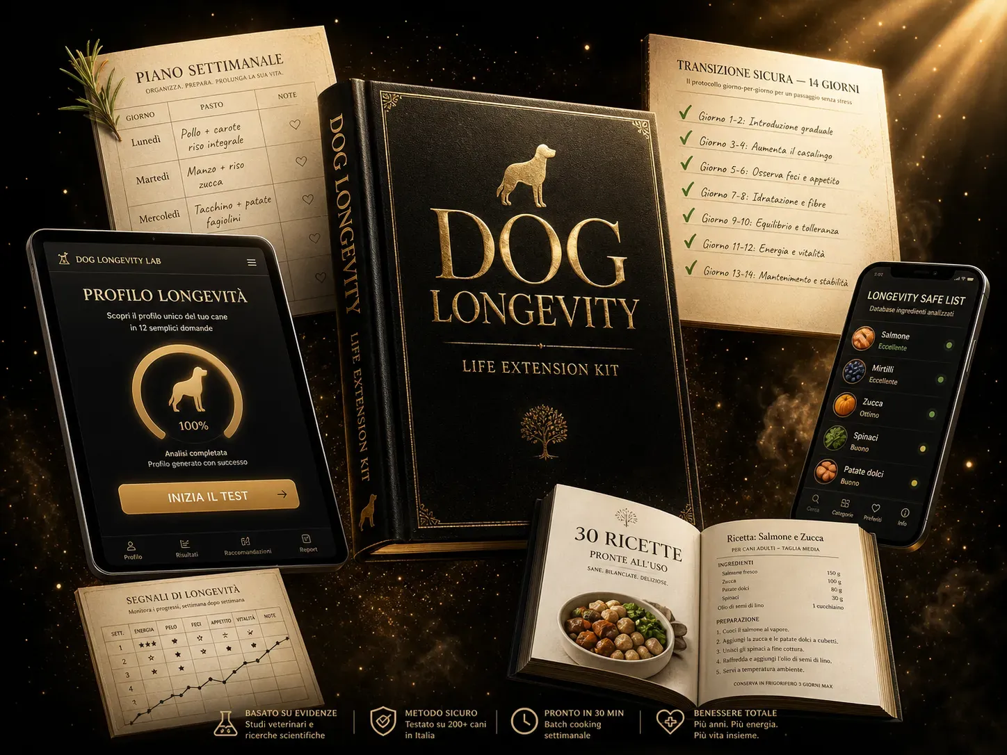 Dog Longevity Kit — Ebook, Web App e Planner