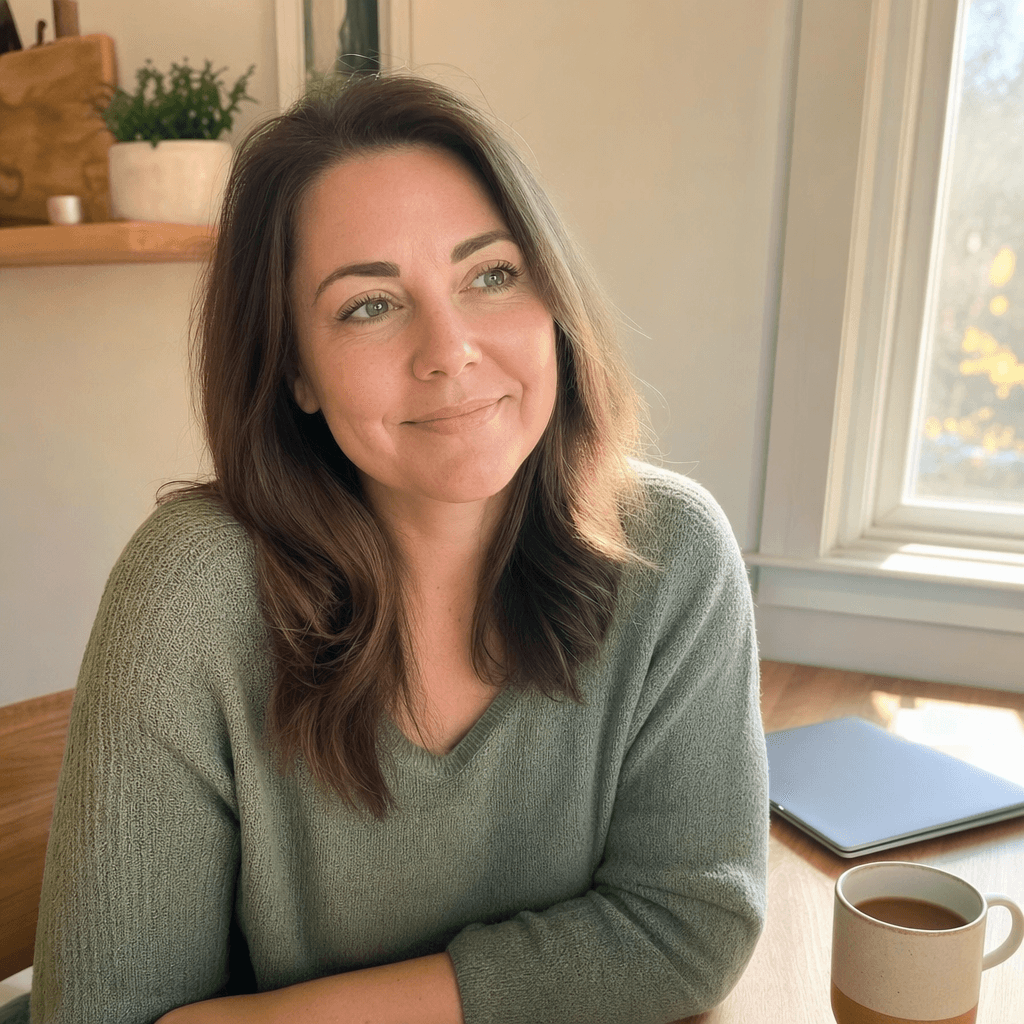 Dana Wells, RN, BSN — founder of The Off-Bedside Project, out of scrubs in soft daylight